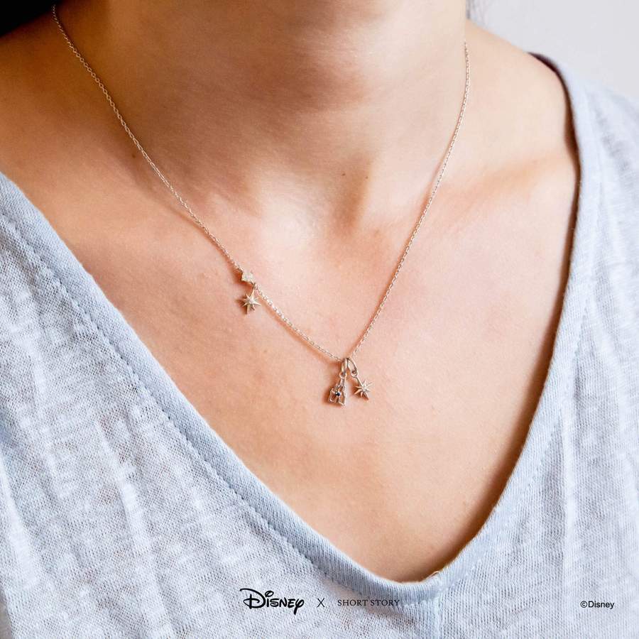 Disney Castle Necklace - Silver image