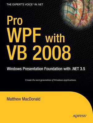 Pro WPF with VB 2008 by Matthew MacDonald image