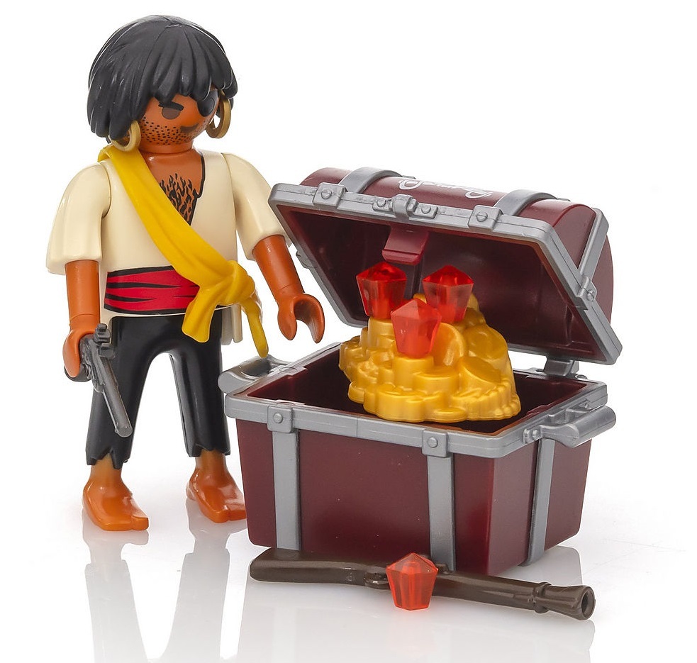 Playmobil - Pirate with Treasure Chest (9358) image