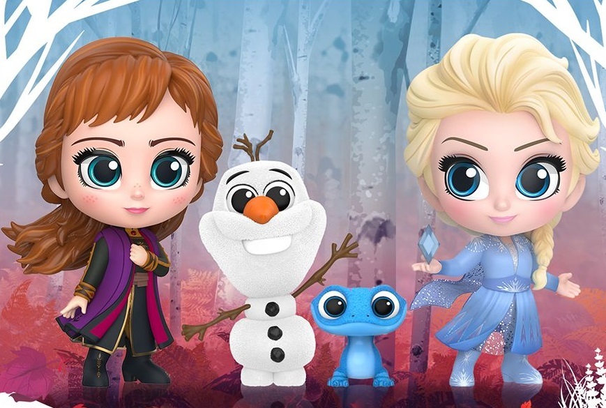 Elsa, Anna, Olaf & Salamander - Cosbaby Set image