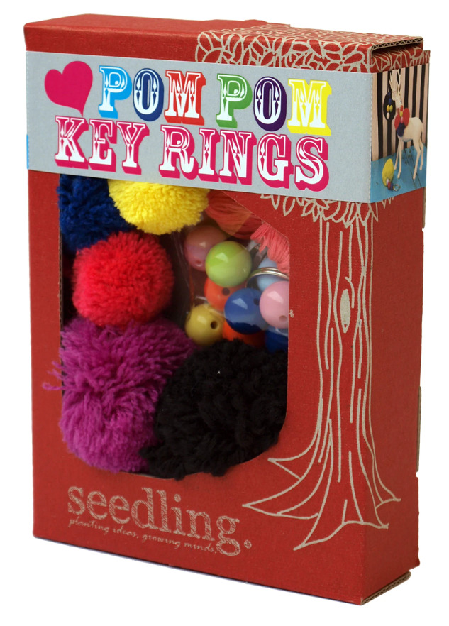Buy Pom Pom Key Rings Craft Kit at Mighty Ape Australia