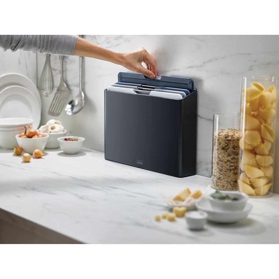 Joseph Joseph Folio Steel 4 Piece Chopping Board Set (Large) at