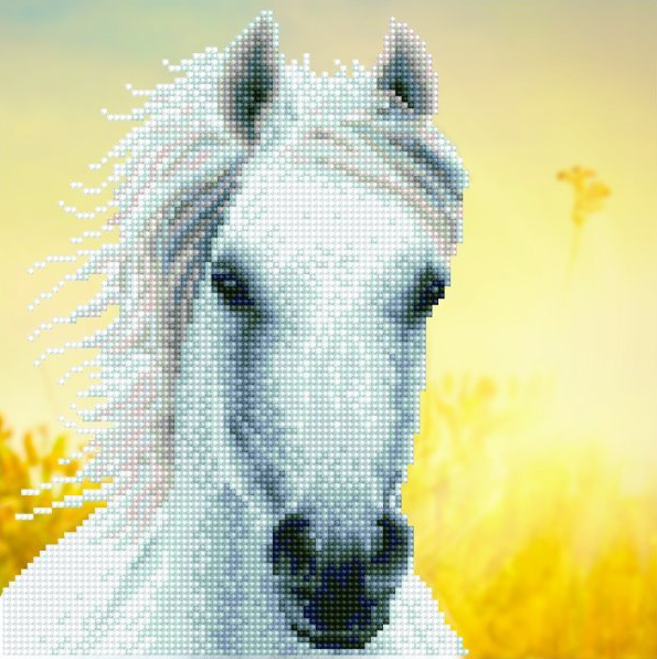 Buy Diamond Dotz White Horse at Mighty Ape NZ