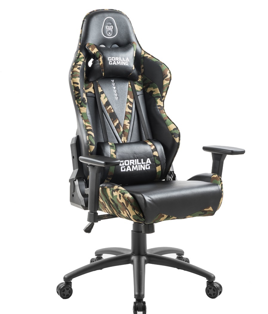 Gorilla Gaming Commander Elite Chair Camo In Stock Buy Now At Mighty Ape Nz