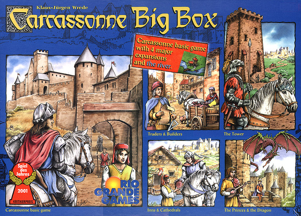 Carcassonne Big Box - base game & 4 expansions