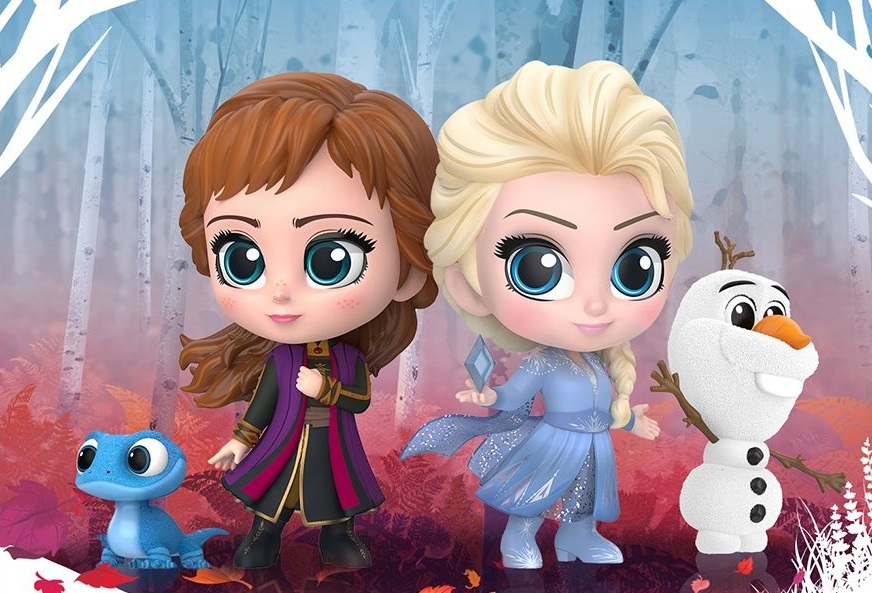 Frozen II - Elsa, Anna, Olaf & Salamander Cosbaby Set