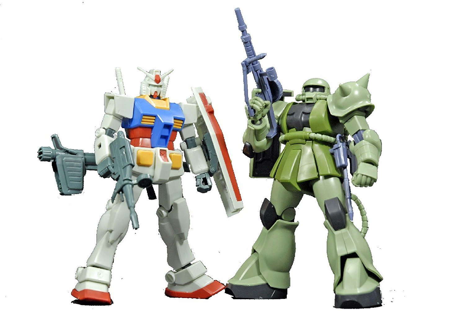 HGUC Gunpla Starter Set: Gundam Vs. Zaku II - Model Kit image