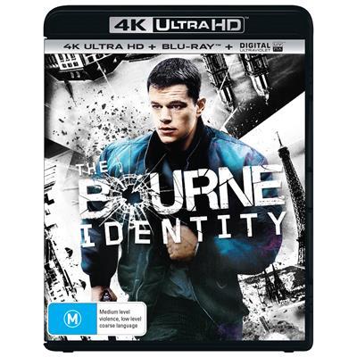 The Bourne Identity on Blu-ray, UHD Blu-ray