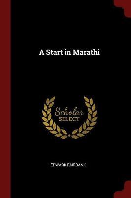 A Start in Marathi by Edward Fairbank image