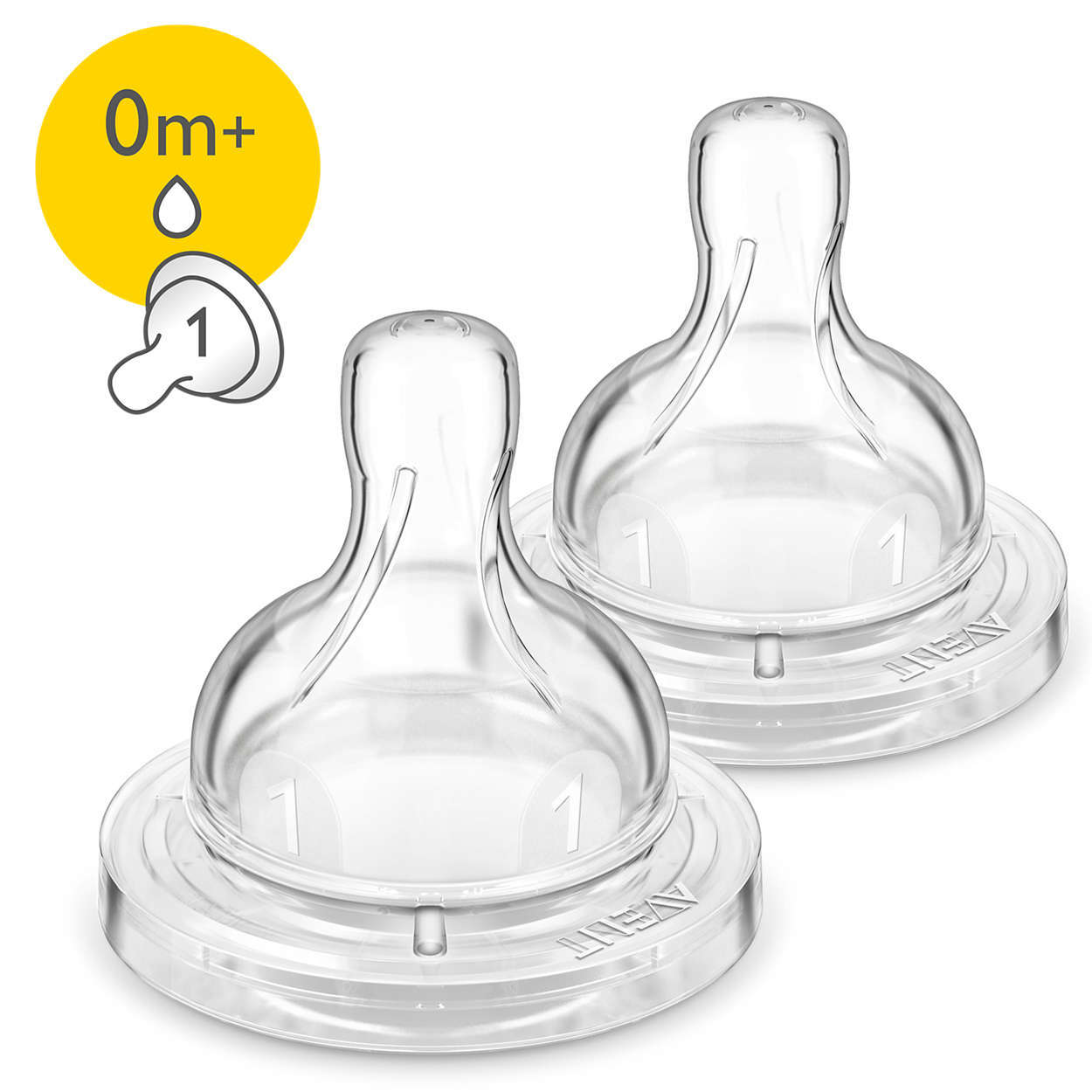 Avent: Anti-Colic Newborn Teat - 2 pack