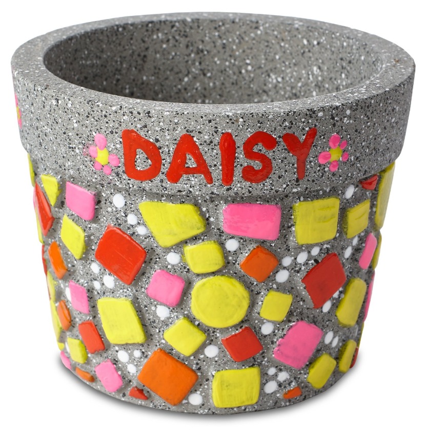 Paint Your Own Stone - Mosaic Flower Pot image