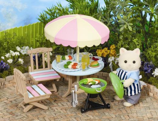 sylvanian families garden barbecue set