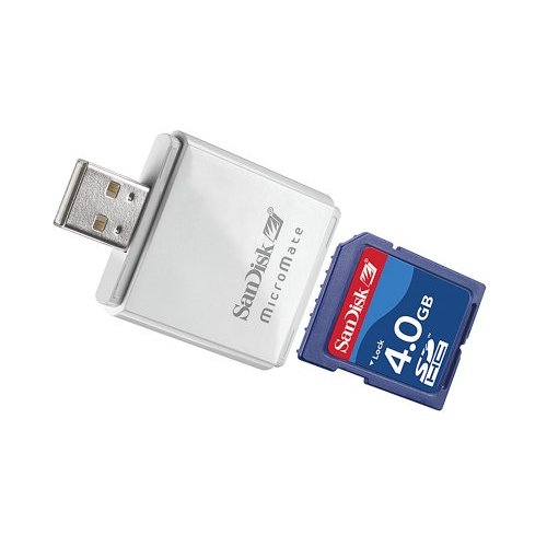 SanDisk SecureDigital High Capacity 4096MB (4GB) with Micromate Reader image