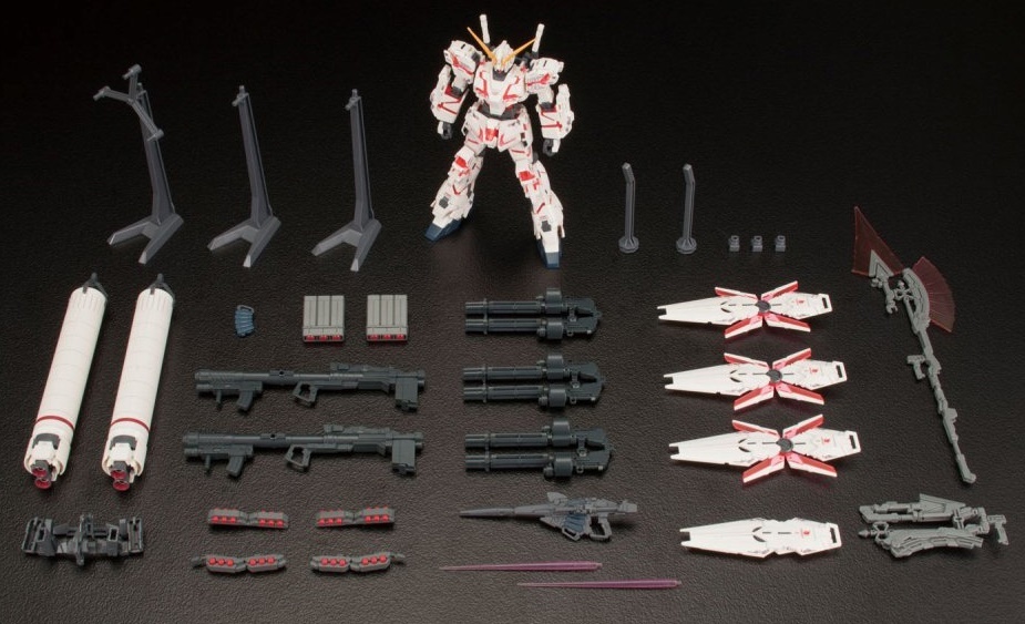 1/144 HGUC: Full Armor Unicorn Gundam (Red Destroy Mode) - Model Kit image