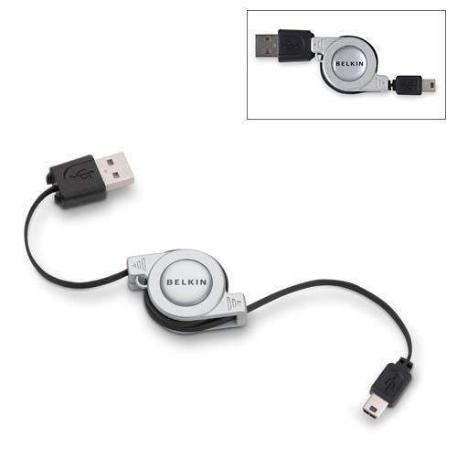 Belkin Retractable USB Mini Cable 5pin image