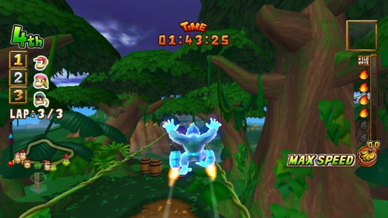 Donkey Kong Jet Race (AKA Donkey Kong Barrel Blast) on Wii