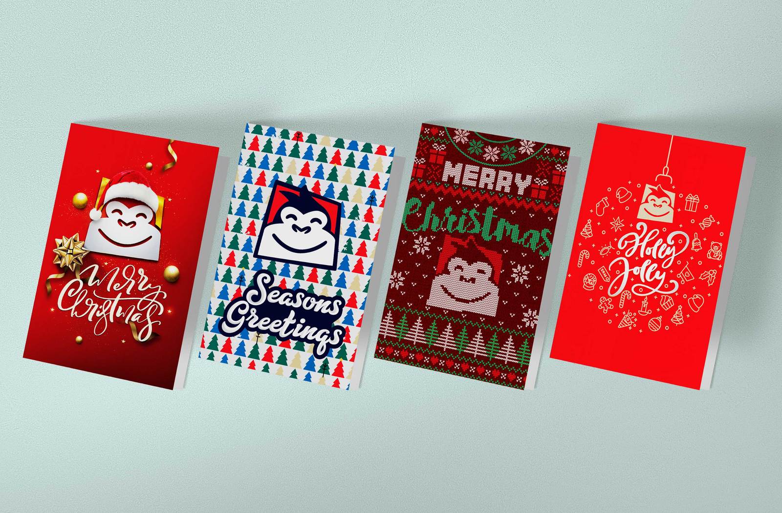 Gorilla Gift: Christmas Cards - Assorted Designs (Pack of 10) image