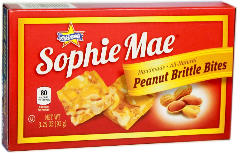 Atkinson's Sophie Mae Peanut Brittle Bites 92g at Mighty Ape NZ