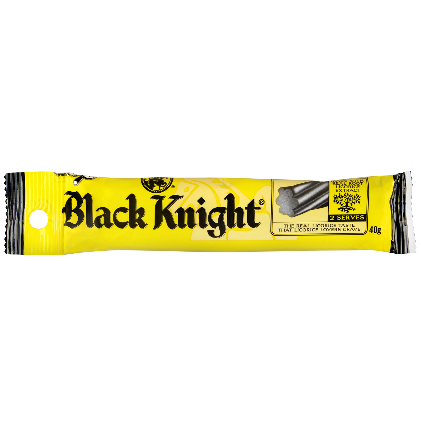 Black Knight Licorice Twist (40g) 24 Pack at Mighty Ape NZ