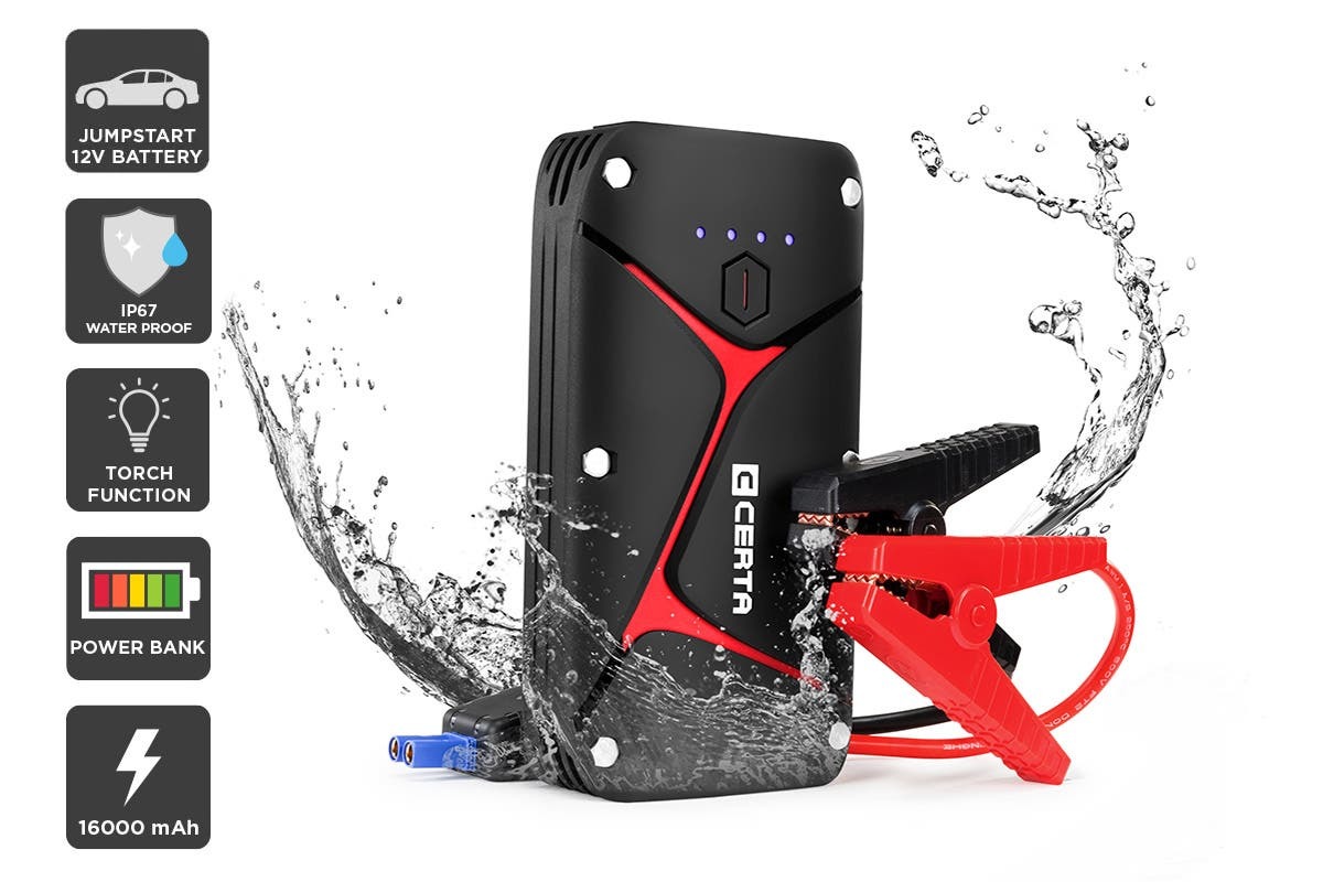 Certa 16,000mAh Water Resistant Portable Jump Starter at Mighty Ape NZ