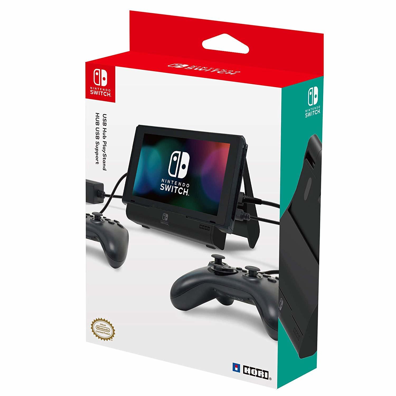 Hori Official Licensed Nintendo Switch MultiPort Playstand Dock and Charger on Switch