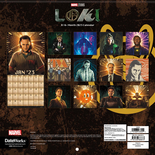 Buy Marvel TV Loki 2023 Square Wall Calendar at Mighty Ape NZ