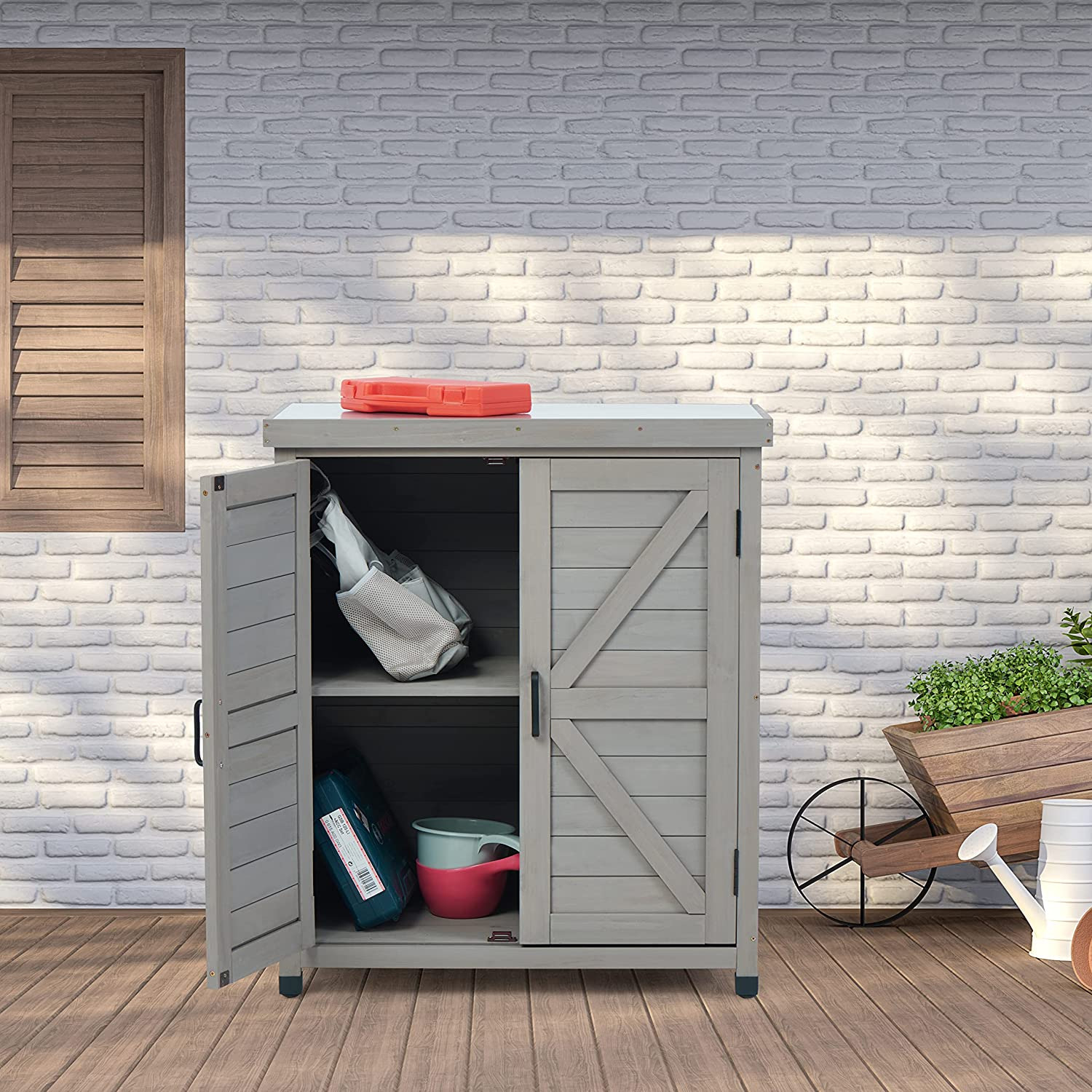 Garden Patio Storage Fir Potting Bench at Mighty Ape NZ