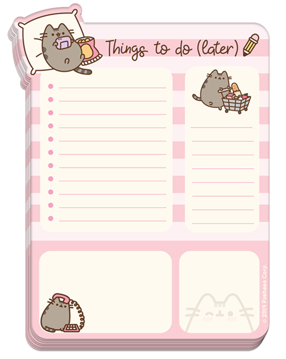 Pusheen the Cat: Sweet & Simple - Desk Pad (Things to Do) image