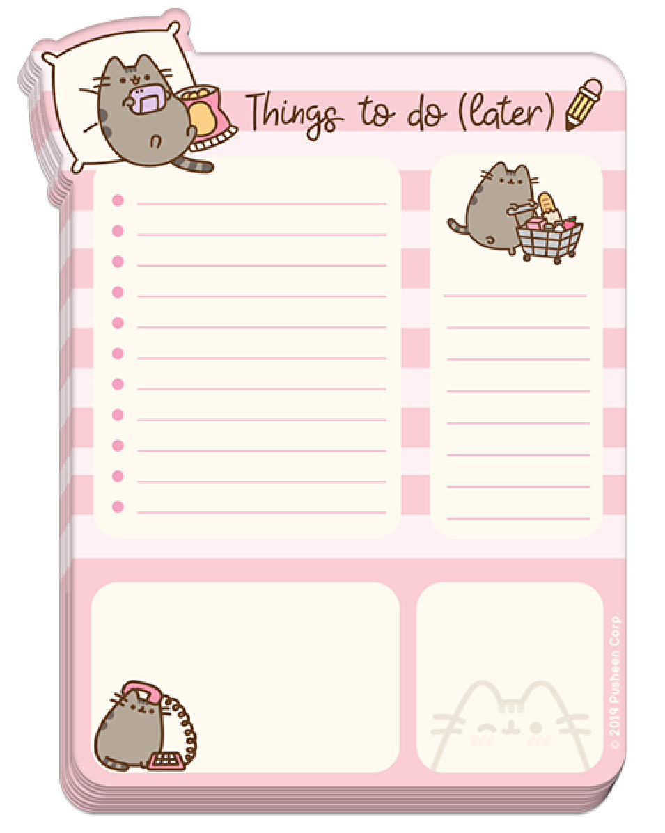 Pusheen the Cat: Desk Pad - Things to Do image