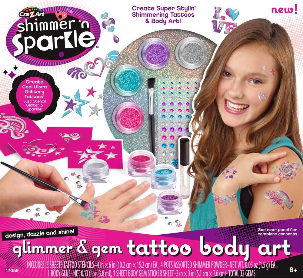 Buy Shimmer 'n Sparkle Glimmer & Gem Tattoo Body Art at Mighty Ape NZ