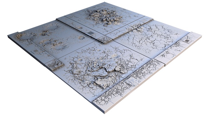 Tablescapes Tiles: Urban Streets - Damaged (16 tile set) image