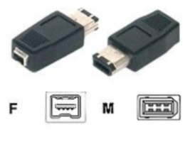 Digitus Firewire Adapter 6 Pin (M) to 4 Pin (F) image