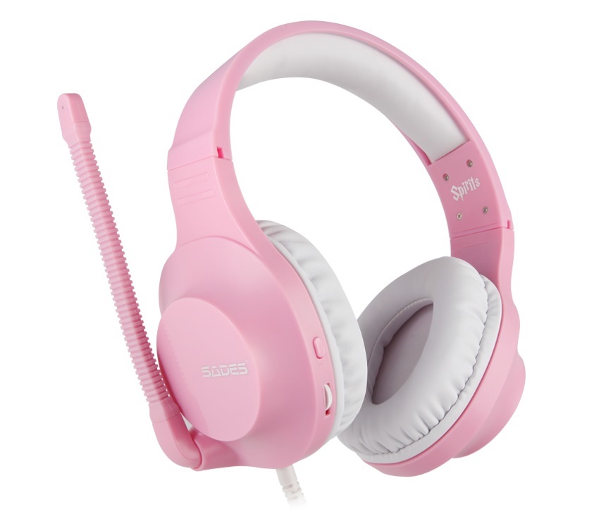 SADES Spirits Universal Gaming Headset (Pink) on Switch, PC, PS4, Xbox One