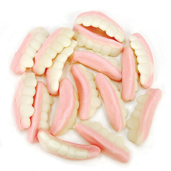 Rainbow Confectionery Teeth Lollies Bulk Bag 1kg image