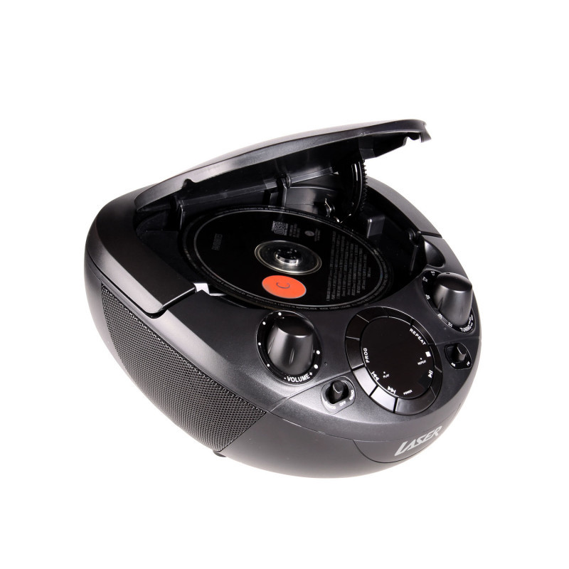CD BOOMBOX WITH AM/FM Radio BLACK image