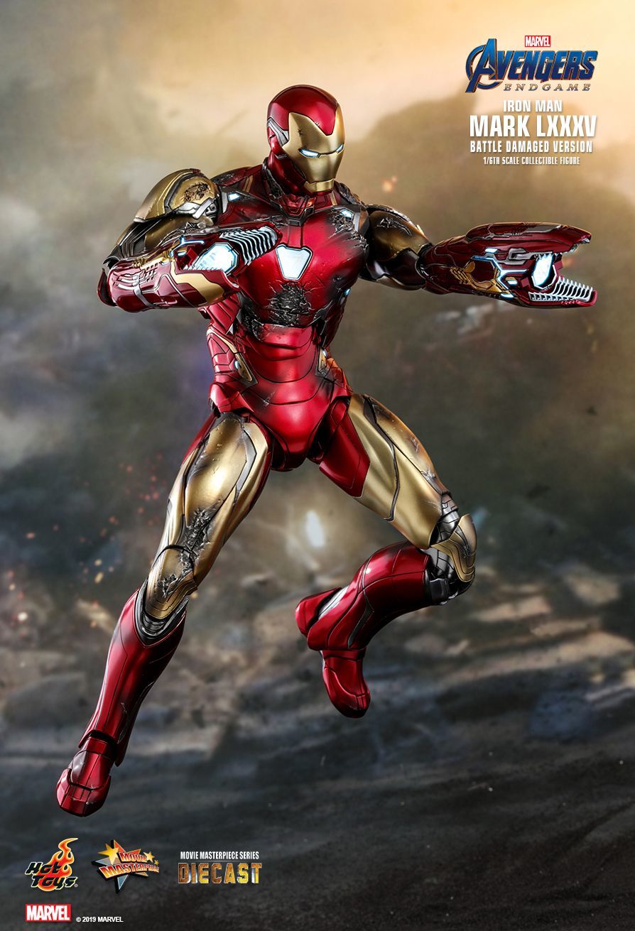Avengers: Endgame - Iron Man Mk. LXXXV (Battle Damaged Ver.) - 12" Articulated Figure image