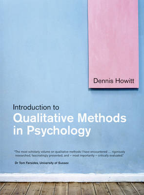 Introduction to Qualitative Methods in Psychology by Dennis Howitt image