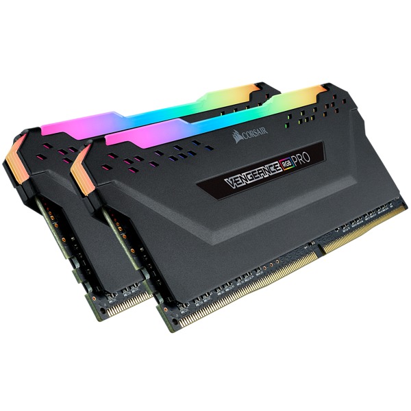 2x8GB Corsair Vengeance DDR4 2666Mhz RGB Pro Black Heat Spreader RAM