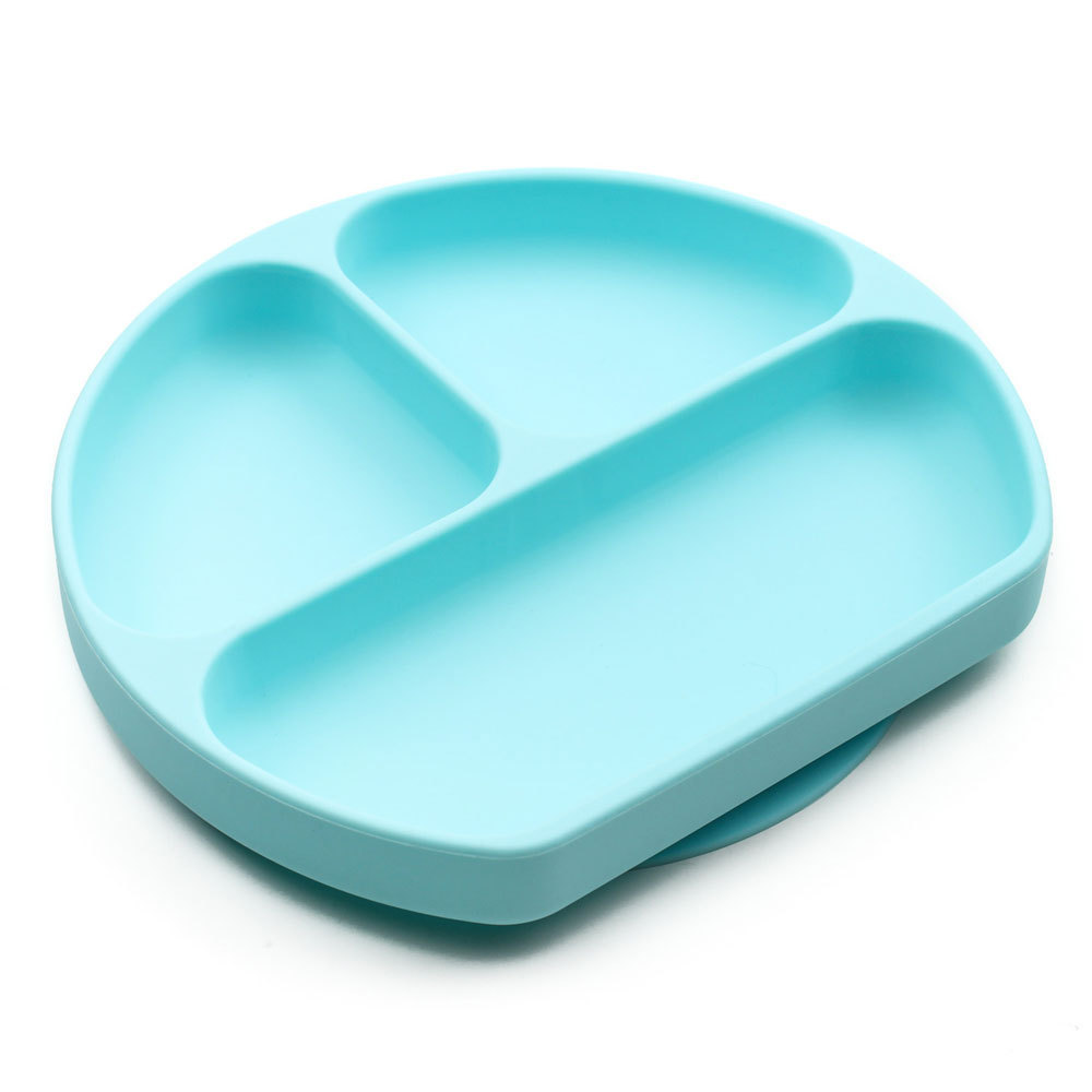 Bumkins: Silicone Grip Dish - Light Blue image