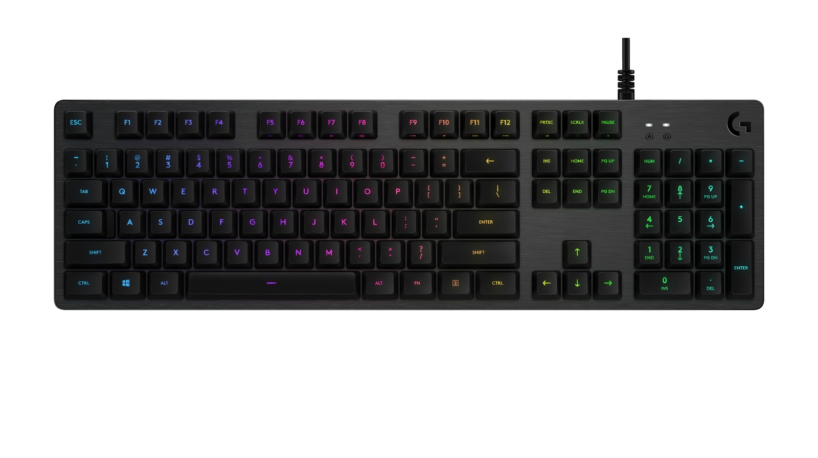 Logitech G512 Carbon RGB Mechanical Gaming Keyboard - Tactile for PC image