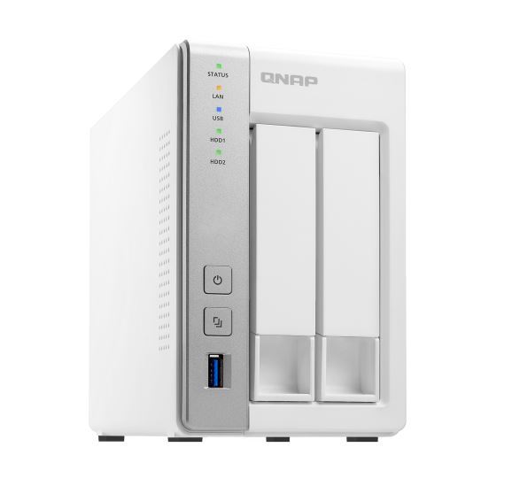 QNAP TS-231P NAS, 2BAY (NO DISK), 1GB, AL-212 DUAL CORE, USB 3.0(3), GbE(2), TWR, 2YR image