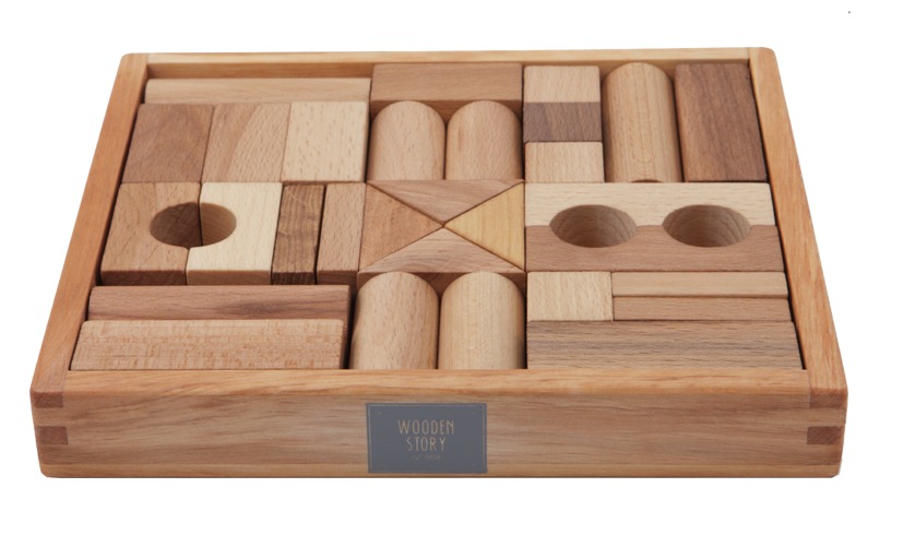 Wooden Story Natural Blocks (30 pcs) image