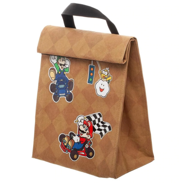 Super Mario Bros. Mario Kart Roll-Top Insulated Lunch Bag