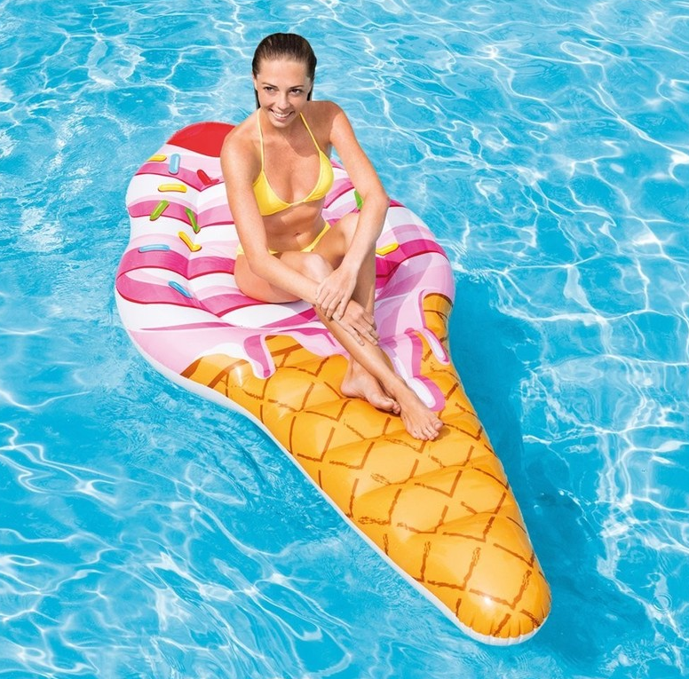 Intex: Ice Cream - Inflatable Lounger (88" x 42") image
