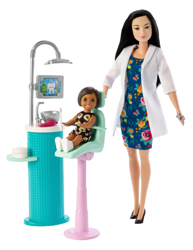 Black Hair Dentist Doll /& Playset,