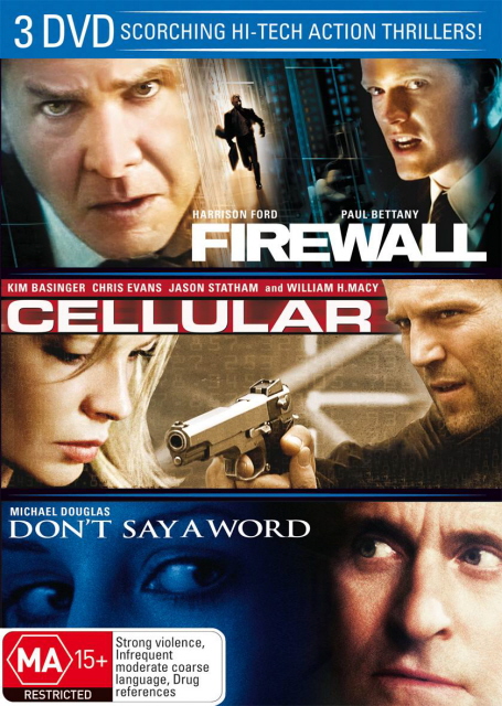 Firewall / Cellular / Don't Say A Word (3 Disc Set) on DVD image