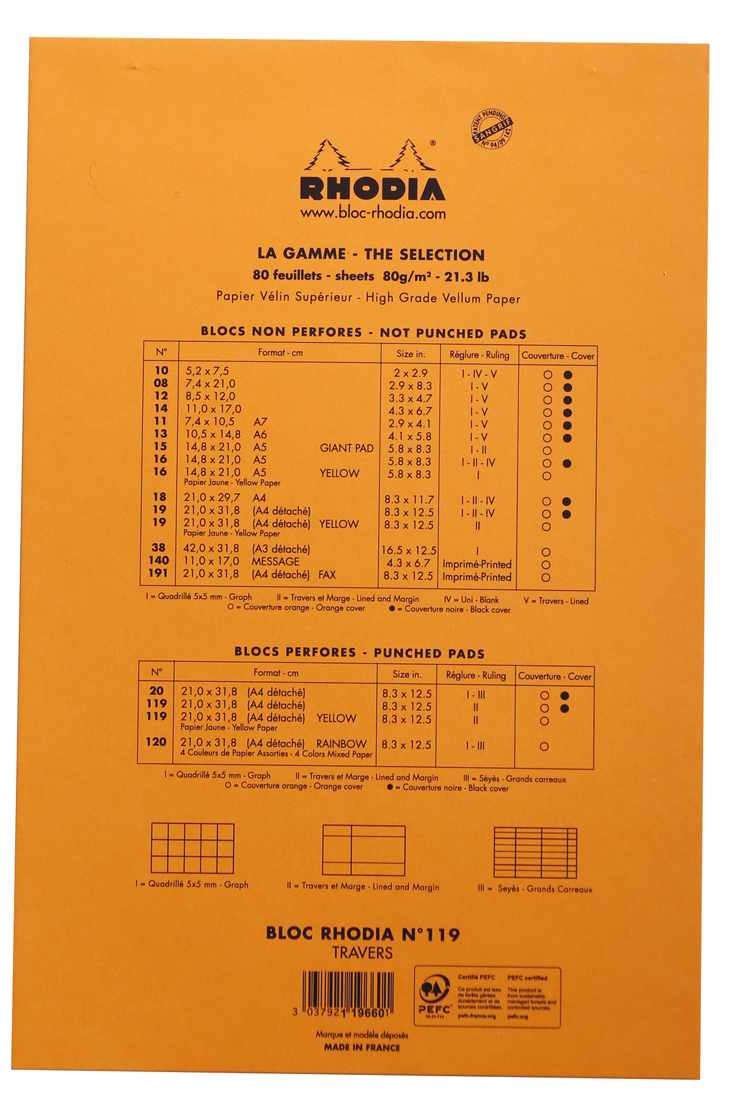 Bloc Rhodia A4+ Legal Pad Yellow Paper image