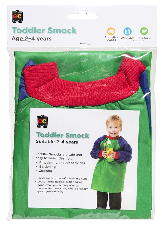 EC Colours - Toddlers Smock - Green and Blue image