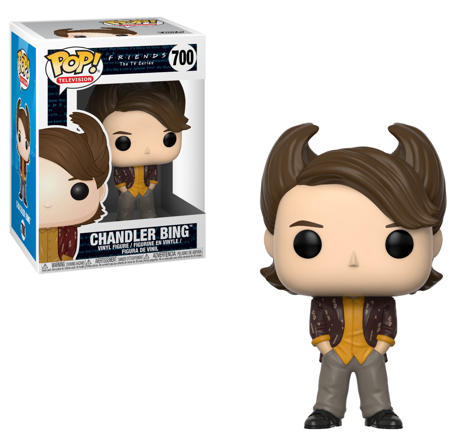 Friends - Chandler Bing (80's Hair ) Pop! Vinyl Figure image