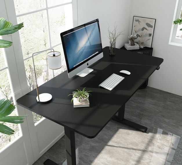 Buy Gorilla Office Height Adjustable Desk Black/Black at Mighty Ape NZ